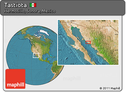 Satellite Location Map of Tastiota