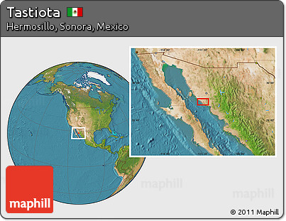 Satellite Location Map of Tastiota