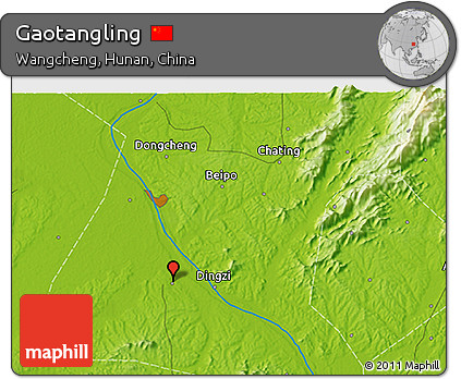 Physical 3D Map of Gaotangling