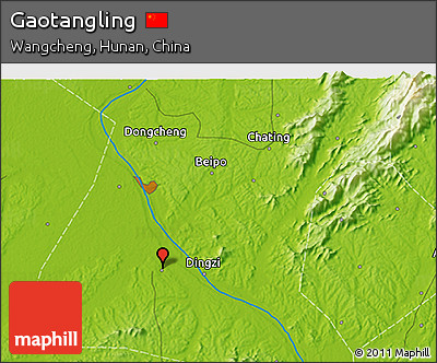 Physical 3D Map of Gaotangling