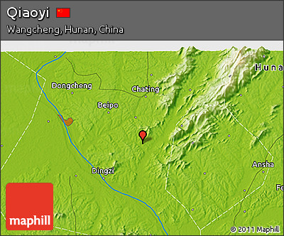 Physical 3D Map of Qiaoyi
