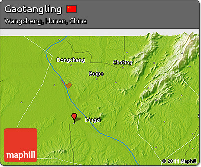 Physical 3D Map of Gaotangling