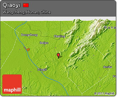 Physical 3D Map of Qiaoyi