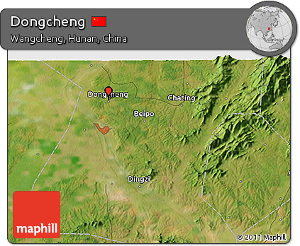 Satellite 3D Map of Dongcheng
