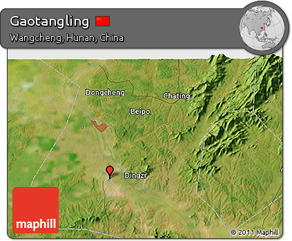 Satellite 3D Map of Gaotangling