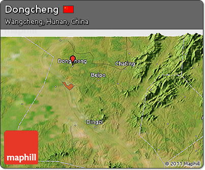 Satellite 3D Map of Dongcheng