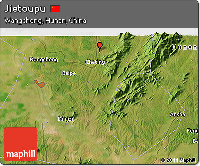 Satellite 3D Map of Jietoupu