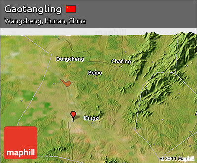 Satellite 3D Map of Gaotangling