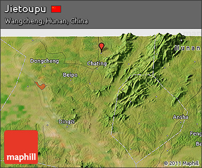 Satellite 3D Map of Jietoupu