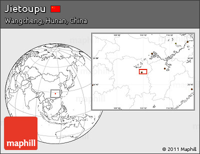 Blank Location Map of Jietoupu