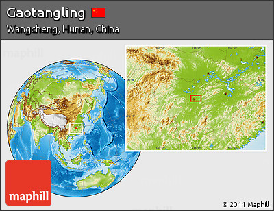 Physical Location Map of Gaotangling