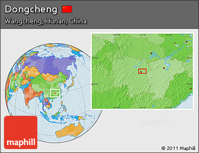 Political Location Map of Dongcheng