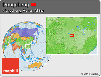 Political Location Map of Dongcheng