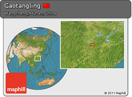 Satellite Location Map of Gaotangling