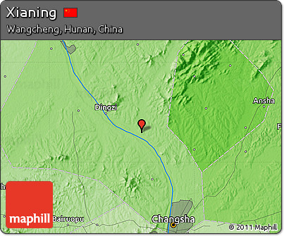 Political Map of Xianing