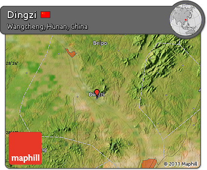 Satellite Map of Dingzi