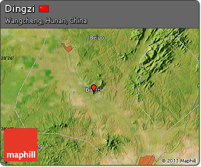 Satellite Map of Dingzi