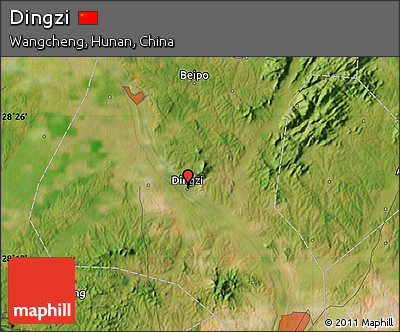 Satellite Map of Dingzi