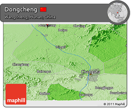 Political Panoramic Map of Dongcheng