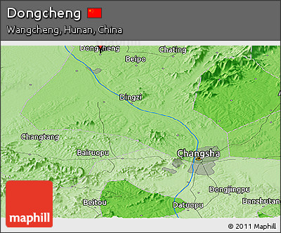 Political Panoramic Map of Dongcheng