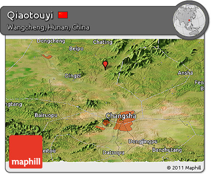 Satellite Panoramic Map of Qiaotouyi