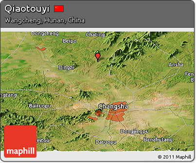 Satellite Panoramic Map of Qiaotouyi