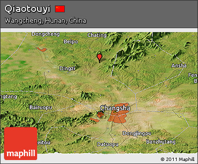 Satellite Panoramic Map of Qiaotouyi