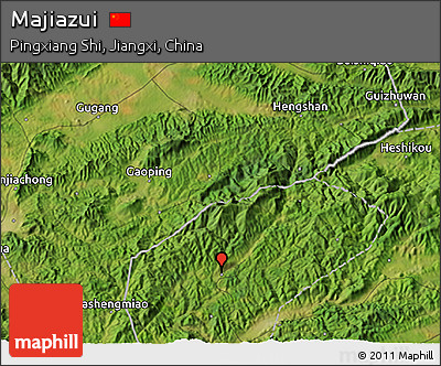 Satellite 3D Map of Majiazui