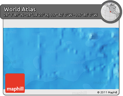 Political 3D Map of the Area around 28° 18' 5" N, 117° 13' 29" W