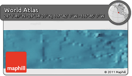 Satellite Panoramic Map of the Area around 28° 18' 5" N, 117° 13' 29" W