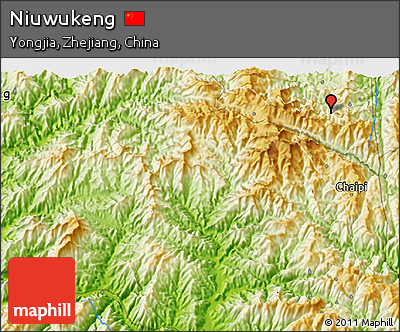 Physical 3D Map of Niuwukeng