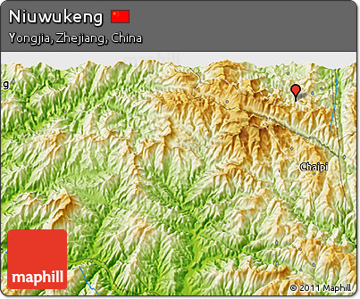 Physical 3D Map of Niuwukeng