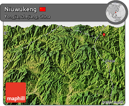 Satellite 3D Map of Niuwukeng