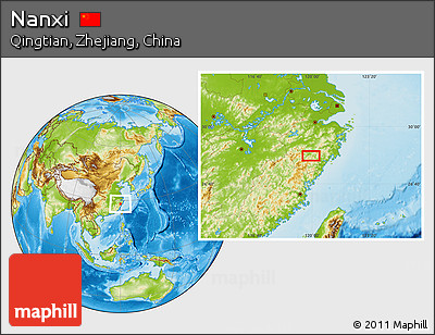 Physical Location Map of Nanxi