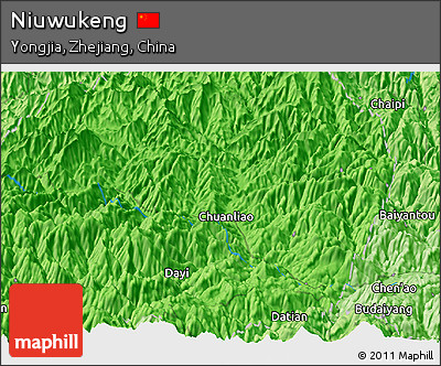 Political Panoramic Map of Niuwukeng