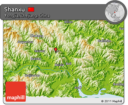 Physical 3D Map of Shanxu