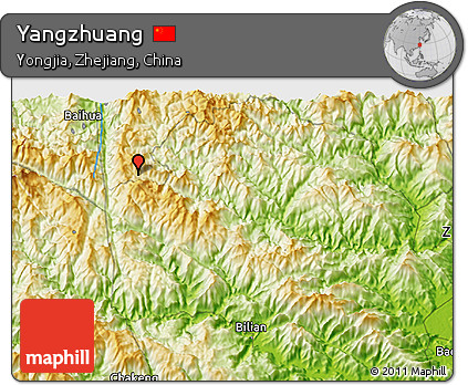 Physical 3D Map of Yangzhuang