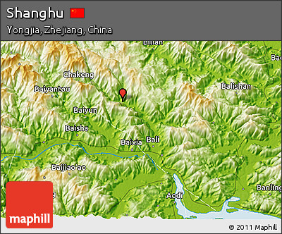 Physical 3D Map of Shanghu