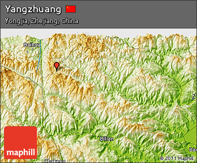 Physical 3D Map of Yangzhuang