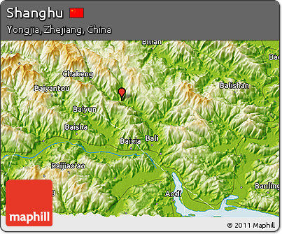 Physical 3D Map of Shanghu