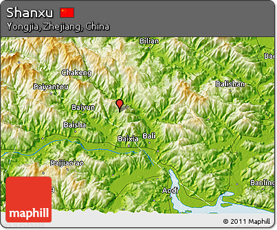 Physical 3D Map of Shanxu