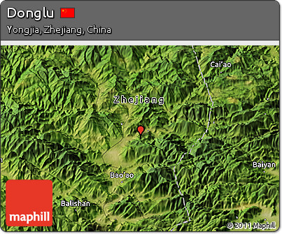 Satellite 3D Map of Donglu
