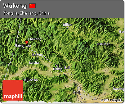 Satellite 3D Map of Wukeng
