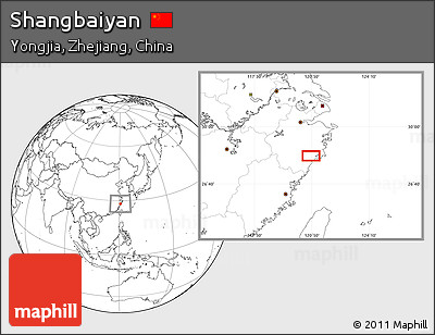 Blank Location Map of Shangbaiyan