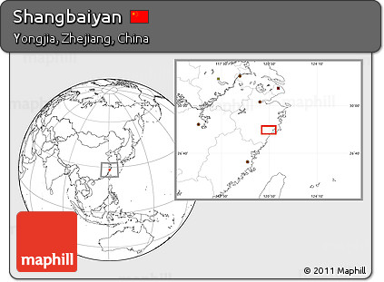 Blank Location Map of Shangbaiyan