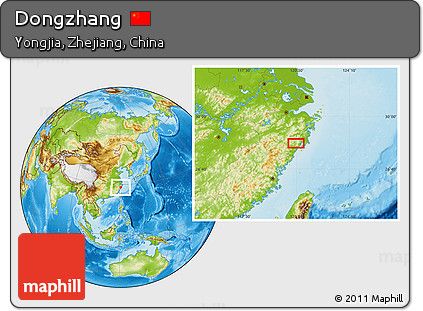 Physical Location Map of Dongzhang