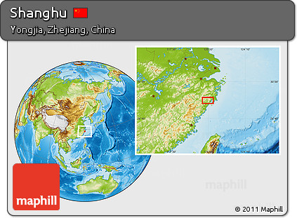 Physical Location Map of Shanghu