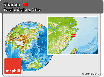 Physical Location Map of Shanxu