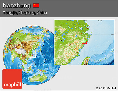 Physical Location Map of Nanzheng