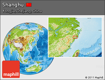 Physical Location Map of Shanghu